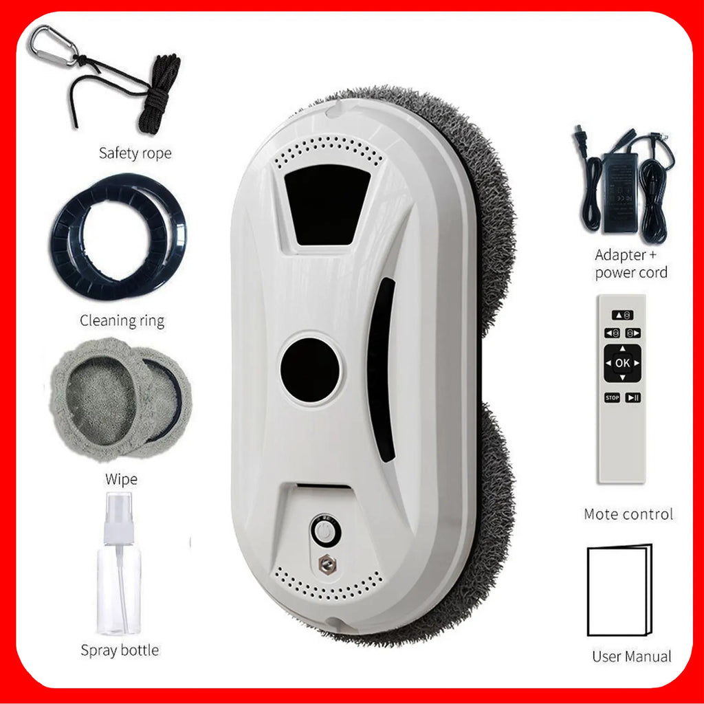 Automatic Window Cleaning Robot – 5600PA Dual Suction, 3 Modes, UPS Backup, Streak-Free Glass Cleaner